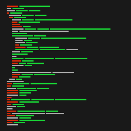 Program Code Listing, Abstract Programming Background. Vector illustrationのイラスト素材