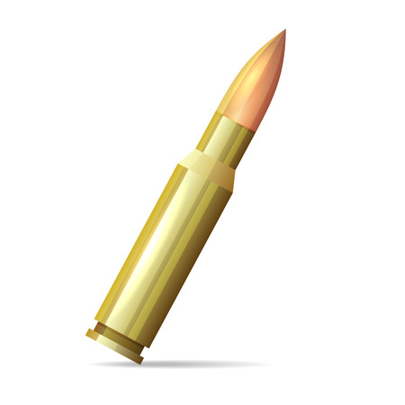 Bullet Realistic Style on White Background. Vector illustrationのイラスト素材