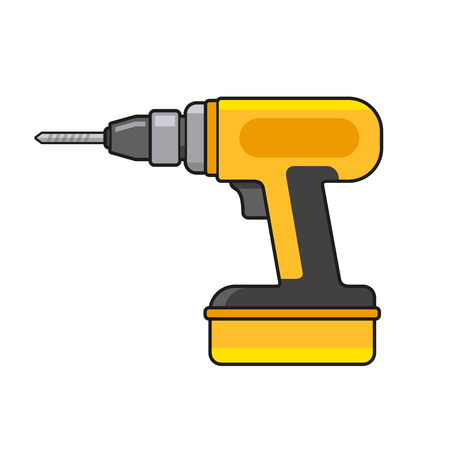 Electric Hand Drill Icon. Vectorのイラスト素材