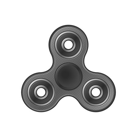 Fidget Hand Spinner on White Background. Vectorのイラスト素材