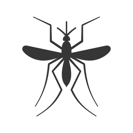 Mosquito Icon on White Background. Vectorのイラスト素材
