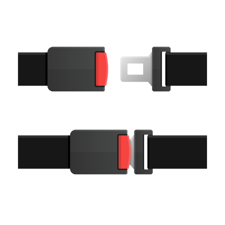 Seat belt illustration.のイラスト素材