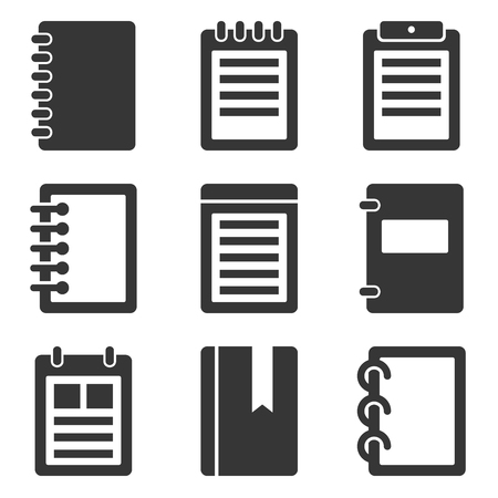 Notebook Icons Setのイラスト素材