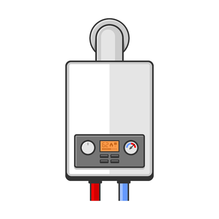 Gas Boiler. Vectorのイラスト素材
