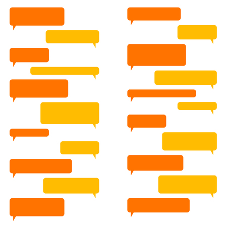 Blank Chat Bubbles for Smartphone Messaging. Vectorのイラスト素材