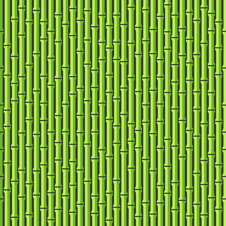 Green Seamless Bamboo Background Pattern on Dark Back. Vector illustrationのイラスト素材