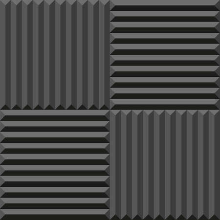 Acoustic Foam Seamless Pattern. Soundproofing Acoustic Texture. Vectorのイラスト素材