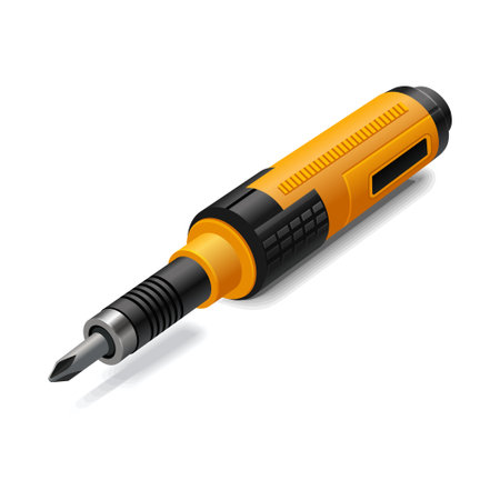 Screwdriver Handle Tool on White Background. Vectorのイラスト素材