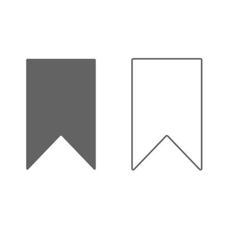 Bookmarks icon Vector - thin line bookmarksのイラスト素材