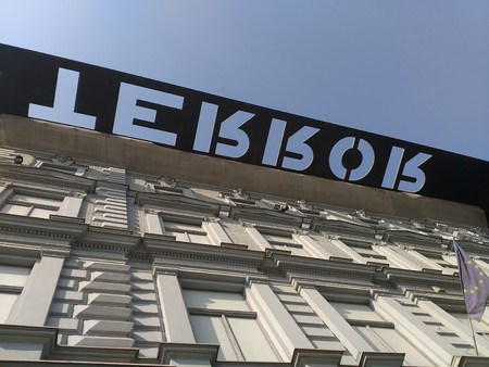 House of Terror Museum with exposition of communist terror in Hungaryのeditorial素材
