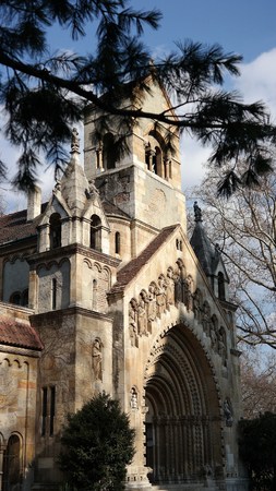 The Jak Chapel of the Vajdahunyad castle in Budapestのeditorial素材