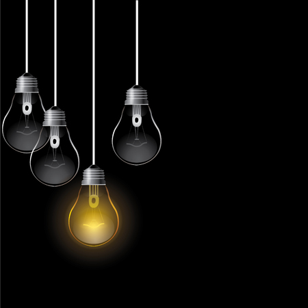 Set of light bulbs icon.のイラスト素材