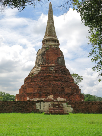 Wat Mahathat, Ayutthaya, Thailandの写真素材