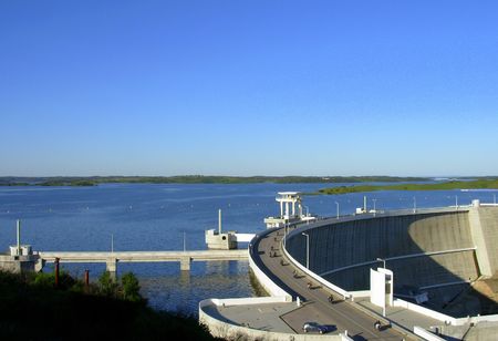  Alqueva barrage in south of Portugal, the biggest artificial lake of the europe         �の写真素材