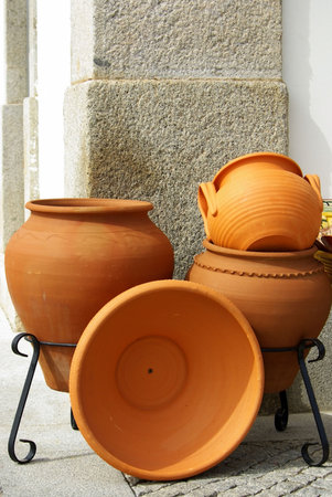 Traditional Clay pots and vase for sale.