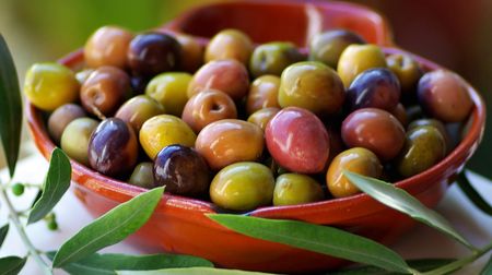 Flavorful traditional olives of Portugal.の写真素材