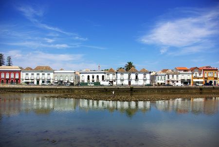 Old City of Tavira, Algarve, Portugal.の写真素材
