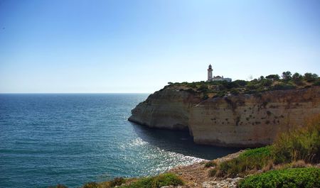 Lighthouse in the Portuguese coast.の写真素材