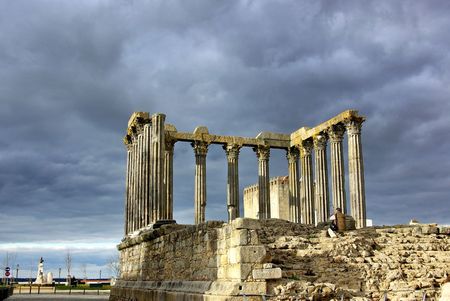 Roman temple at Portugal.の写真素材