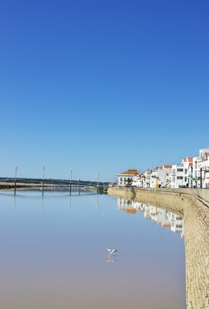 Alcacer do Sal, a typical village and  Sado river, Setubal, Portugal の写真素材
