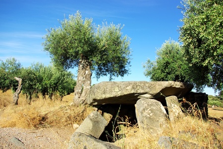 Megalithic monument near Monsaraz,Portugal.のeditorial素材