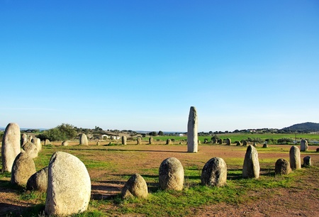 Cromlech of Xerez near Monsaraz, Alentejo, Portugal の写真素材