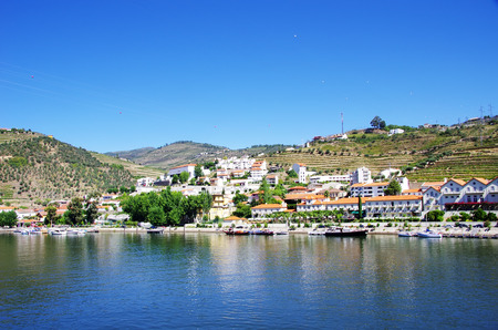 View from the  Pinhao village in Portugal の写真素材