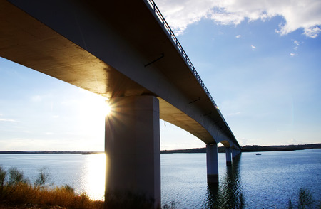 Alqueva bridge, Alentejo, Portugal, Europe の写真素材