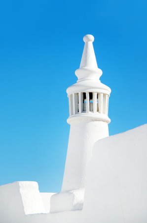 Detail from a chimney in Algarve, Portugal.のeditorial素材
