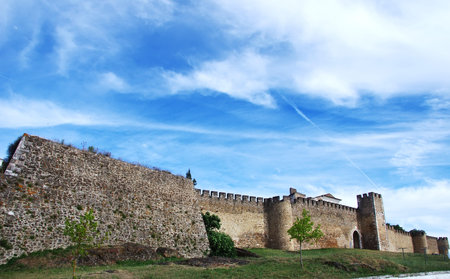 walls  of Estremoz castle, south of Portugal