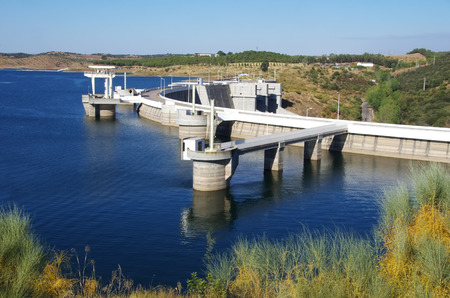 Hydroelectric Power Station of Alqueva, Alentejo region, Portugalの写真素材