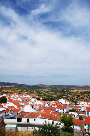 landscape of Moura village, Alentejo, Portugalの写真素材