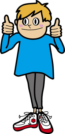 ok boyのイラスト素材