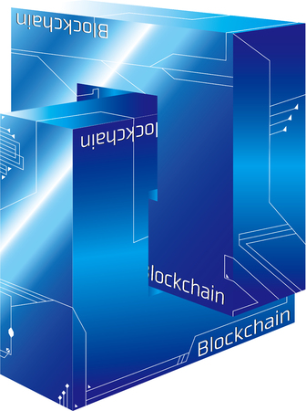 Block chainのイラスト素材