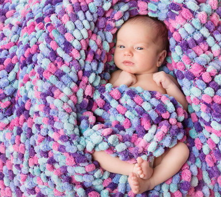 Newborn Baby Portrait, Beautiful New Born Kid two weeks old