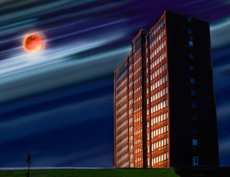 Moon eclipseの写真素材