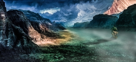 Fog in the fogの写真素材