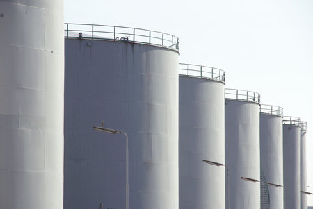 Oil storage tanks