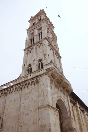 The St Lawrence cathedral in Trogir, Croatiaの写真素材