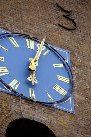 A clock of a church towerの写真素材