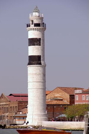 The lighthouse of Murano, Italyの写真素材