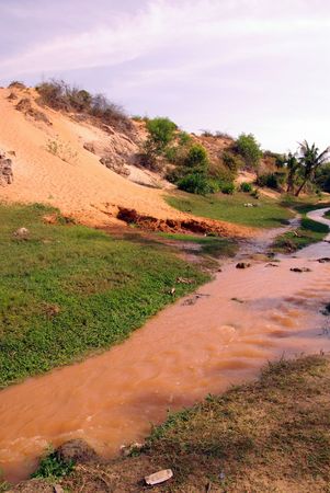 The fairy stream of Ham Tien in vietnamの写真素材