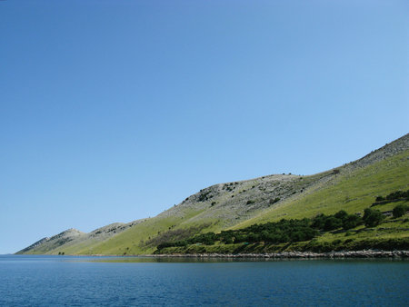 The coast of the Croatian island Kornatの写真素材