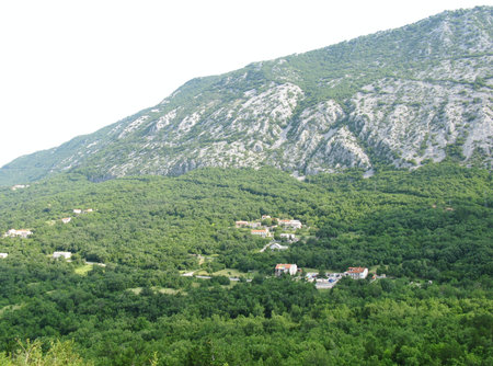 The mountains in the northwest of croatia