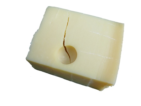 A piece of Ementaler cheese from Switzerlandの写真素材