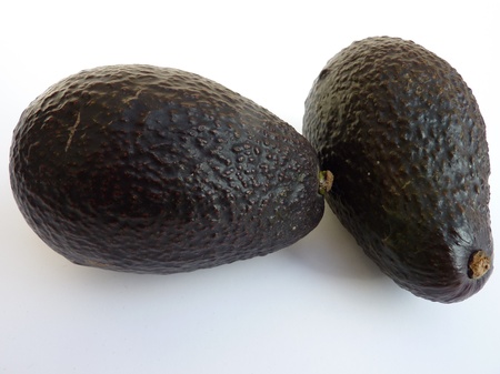 Ripe avocado fruits a smooth vegetableの写真素材
