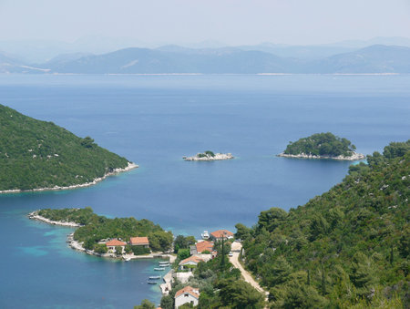 The bay of Prozura on the island Mljet in Croatia