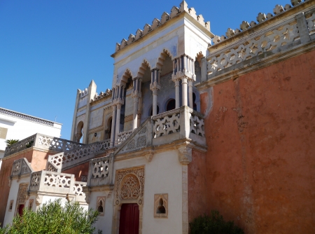 The Sticchi palace built in moorish style in Santa Cesarea Terme in Puglia in Italyのeditorial素材