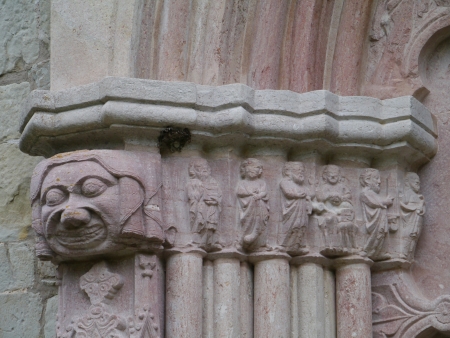 A detail of the Hablingbo kyrka a medieval Lutheran church on the island Gotland in Swedenの写真素材