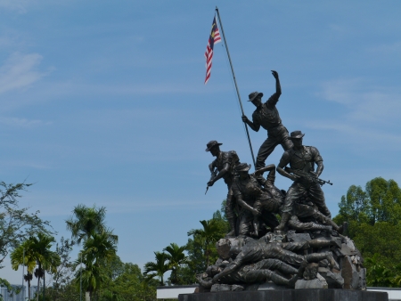 The national monument in Kuala Lumpur in Malaysiaのeditorial素材